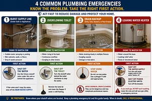Plumbing Book illustrating the most common household plumbing emergencies